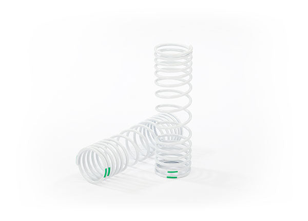 6866 Springs, rear (progressive, -10% rate, green) (2)