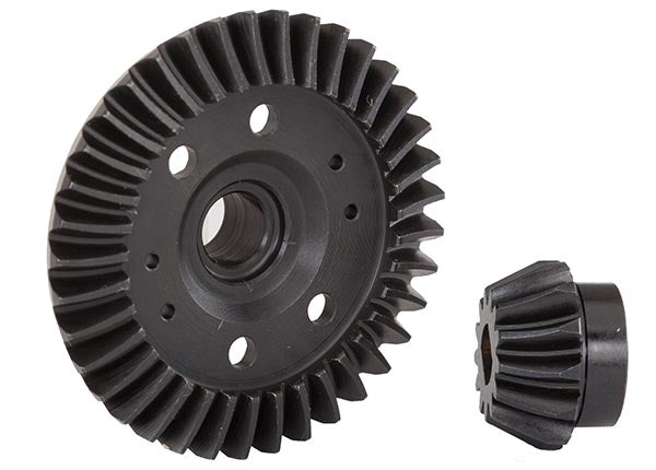 6879R Ring gear, differential/ pinion gear, differential (machined, spiral cut) (rear)