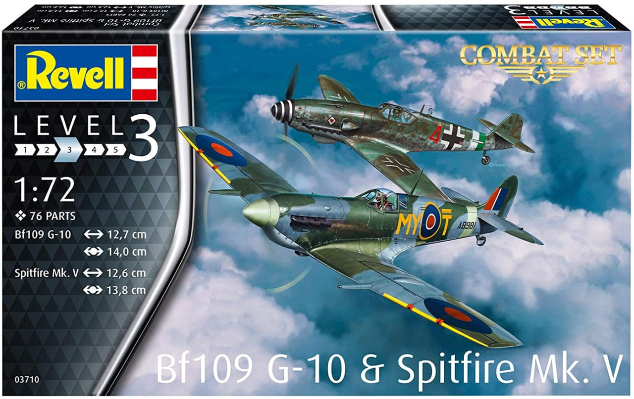 RVG3710 BF109G-10 Y SPITFIRE (1/72) CONJUNTO DE COMBATE