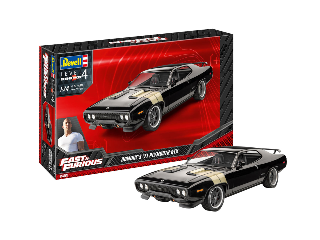 RVG7692 FAST &amp; FURIOUS DOMINIC'S 1971 PLYMOUTH GTX (1/24)