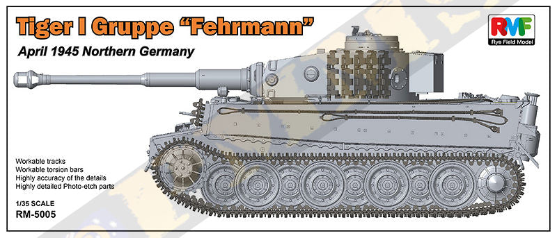 RFM RM-5005 TIGER I GRUPPE FEHRMANN - APR. 1945 NORTH GERMANY (1/35)