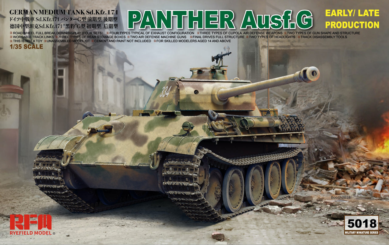 RFM RM-5018 PANTHER Ausf. G PROD. TEMPRANO/TARDE (1/35)