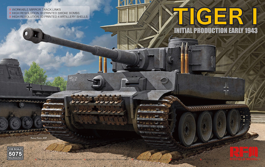 RFM RM-5075 TIGER I 100# PROD. INICIAL. PRINCIPIOS DE 1943 (1/35)