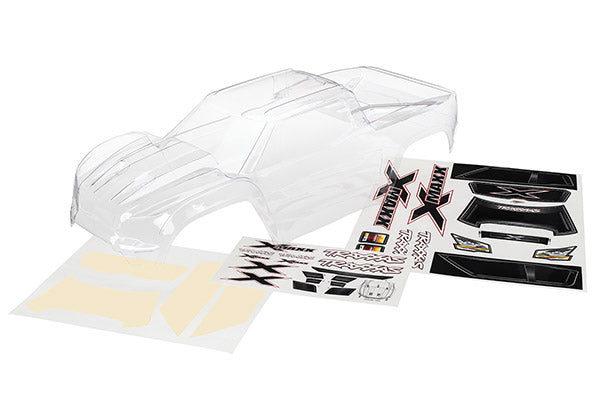 7711 Carrosserie Traxxas, X-Maxx (transparente, découpée, nécessite de peindre)/fenêtre