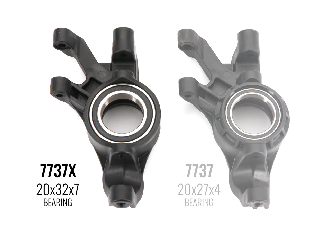7737X Steering blocks, left & right (require 20x32x7 ball bearings)