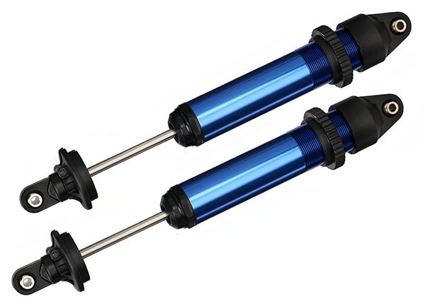 7761 Amortiguadores, GTX, aluminio (anodizado en azul) (completamente ensamblados sin resortes) (2)