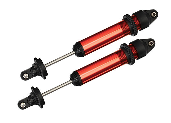 7761R Shocks, GTX, aluminum (red-anodized) (fully assembled w/o springs) (2)