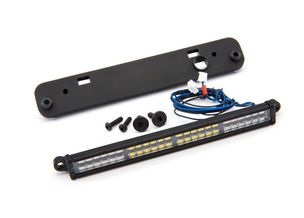 7883  LED light bar, rear, red (with white reverse light) (high-voltage) (24 red LEDs, 24 white LEDs, 100mm wide)/ light bar mount (fits X-Maxx® or Maxx®)