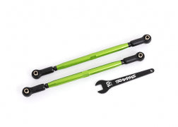 7897G Traxxas Toe links front TUBES Green-anodized (2)