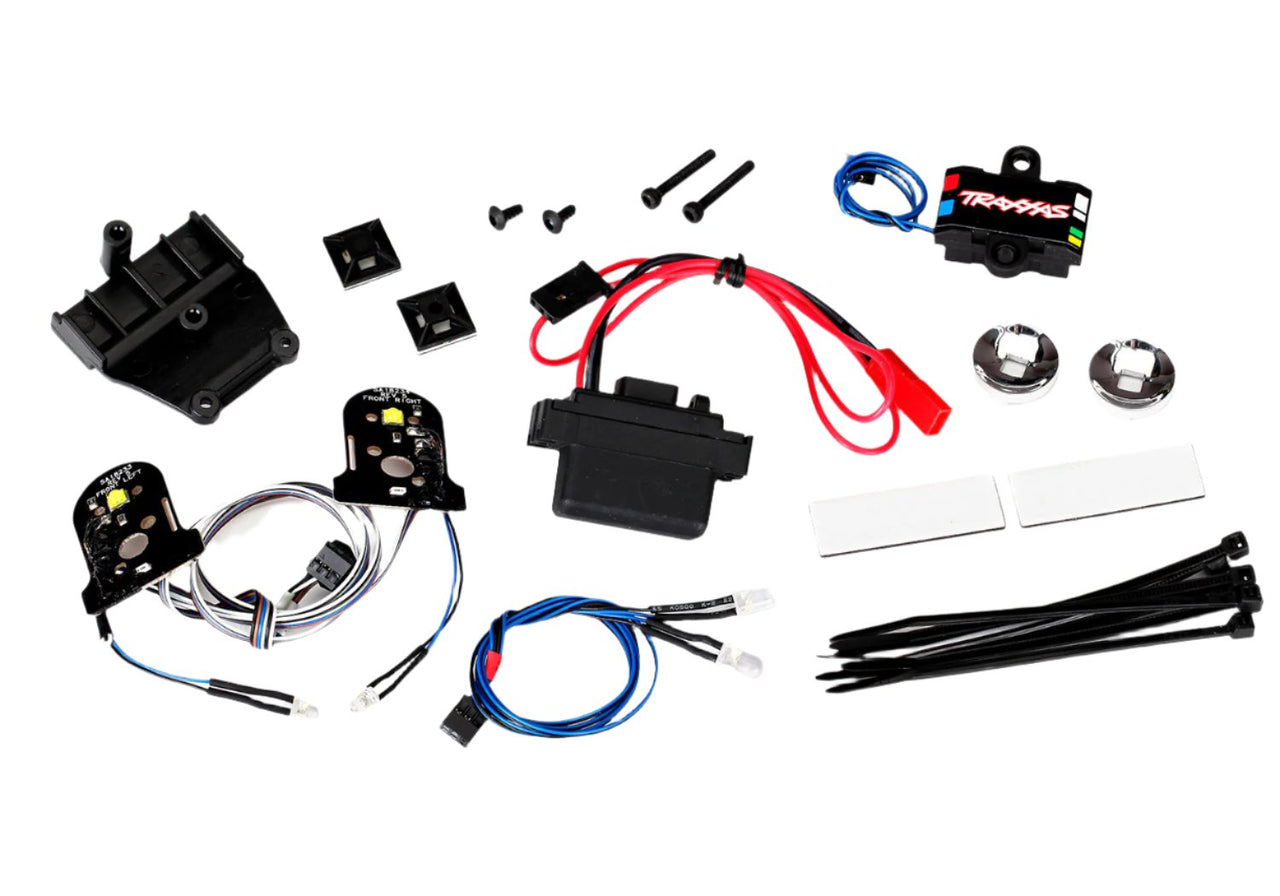 8038 Ensemble d'éclairage LED Traxxas, complet avec alimentation, pour corps 8130 