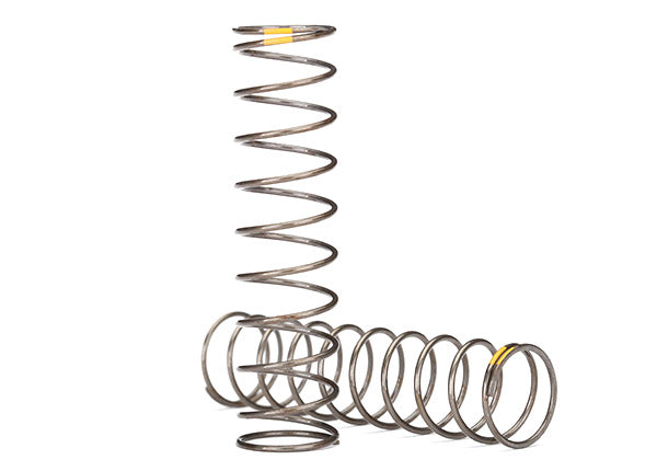 8042 Springs, shock (natural finish) (GTS) (0.22 rate, yellow stripe) (2)