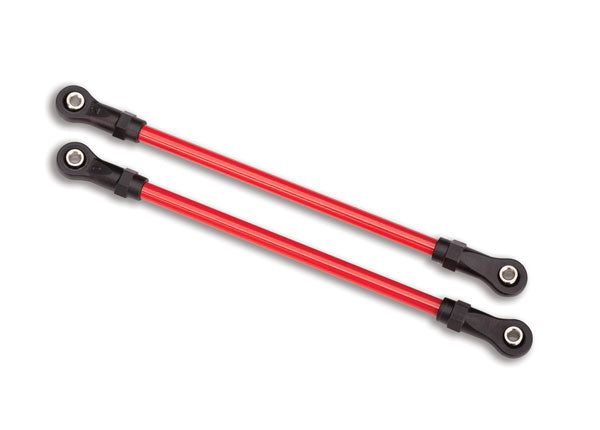 8142R  Suspension links, rear upper, red (2) (5x115mm, powder coated steel) (assembled with hollow balls) (for use with #8140R TRX-4® Long Arm Lift Kit)
