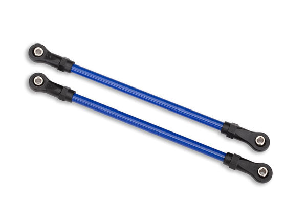 8142X Suspension links, rear upper, blue (2) (5x115mm, powder coated steel) (assembled with hollow balls) (for use with #8140X TRX-4® Long Arm Lift Kit)