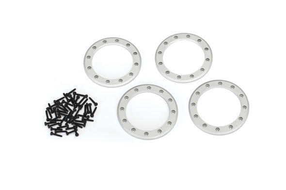 8168 Beadlock rings, satin (2.2") (aluminum) (4)/ 2x10 CS (48)