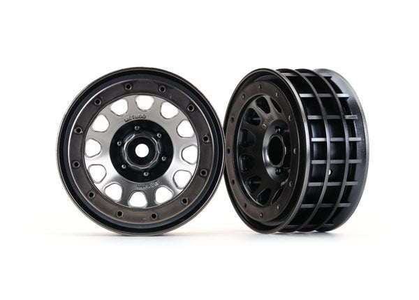 8171 Wheels, Method 105 2.2" (black chrome, beadlock) (beadlock rings sold separately)