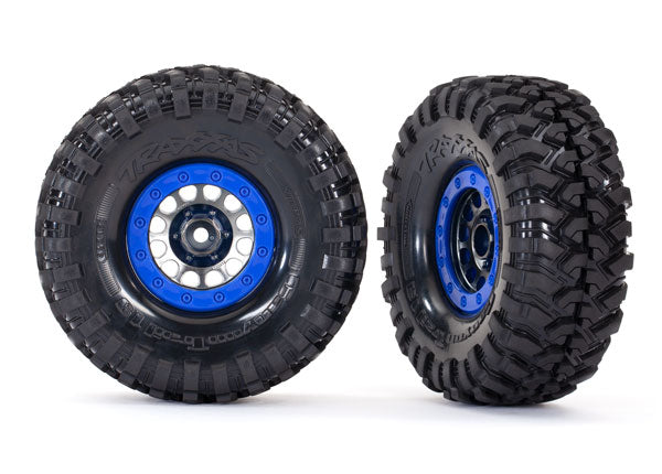 8182 Traxxas Tires and wheels, assembled, glued (Method 105 1.9" blac