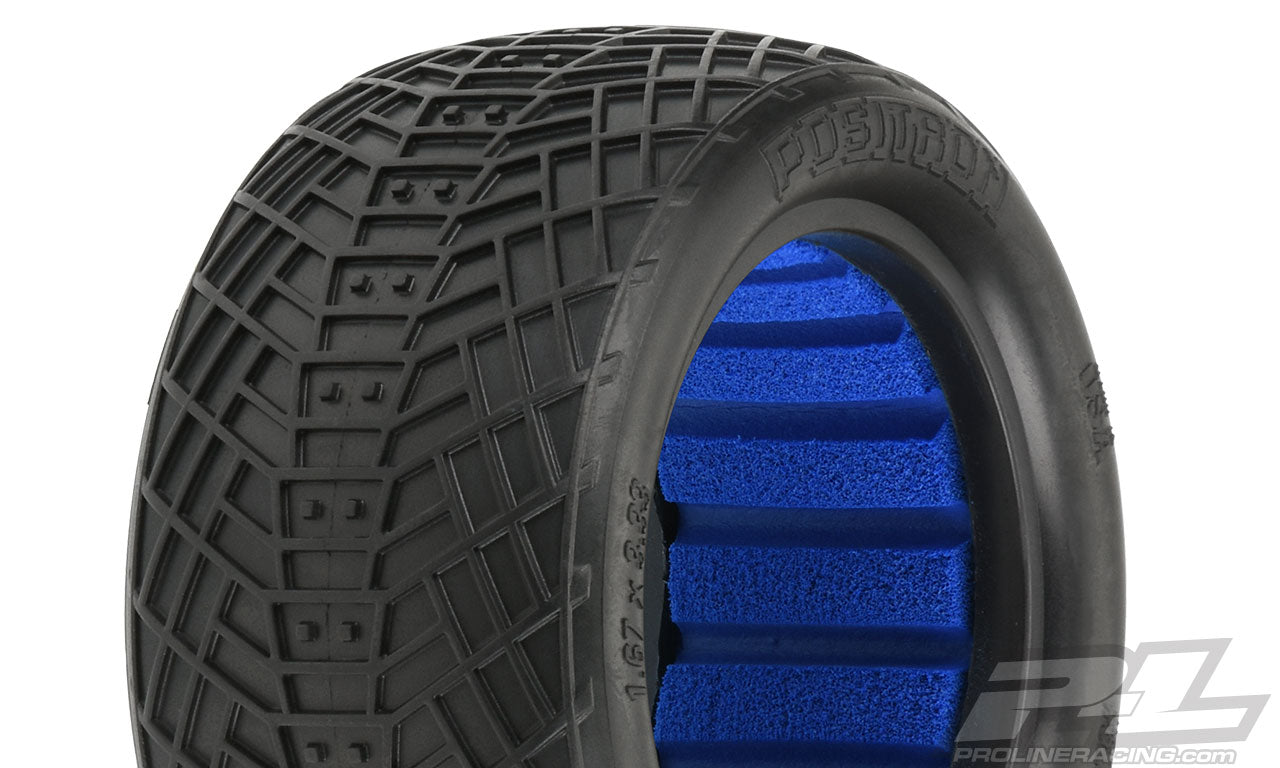 PRO8256 Positron 2.2" Off-Road Buggy Rear Tires for 2.2" 1:10 Rear Buggy Wheels, Includes Closed Cell Foam