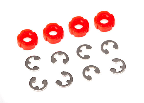8261 Piston, damper (red) (4)/ e-clips (8)