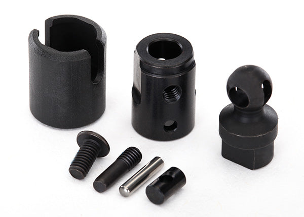 8295 Mando de salida, transmisión o diferencial (retén de pasador (1)/ copa de mando (1)/ bola de mando (1)/ pasador de mando (1)/ pasador de tornillo 3x11 (1)/ pasador transversal (negro) (1) 3x6 BCS con bloqueador de roscas (1))