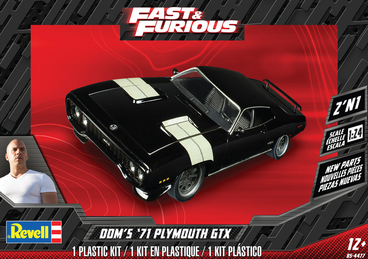 REV4477 DOMINIC'S 71 PLYMOUTH GTX 2N1 (1/25)