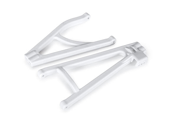 8634A Traxxas Suspension arms, white, rear (left), heavy duty