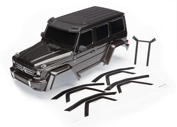 8811R Body, Mercedes-Benz® G 500® 4x4², complete (black) (includes rear body post, grille, side mirrors, door handles, & windshield wipers)