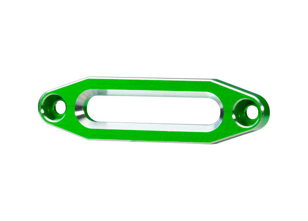 8870G Pasacables, cabrestante, aluminio (anodizado en verde) (usar con parachoques delanteros #8865, 8866, 8867, 8869 o 9224) Pasacables, cabrestante, aluminio (anodizado en verde) (usar con parachoques delanteros #8865, 8866, 8867, 8869 o 9224)