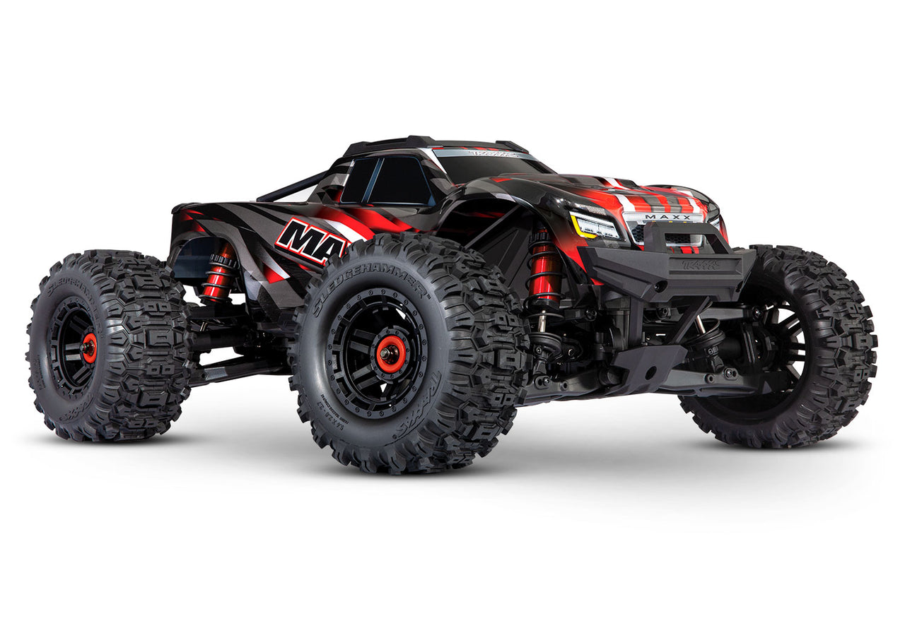 89086-4 Traxxas Maxx V2 w/ WideMaxx RTR Red