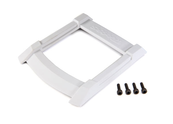 8917A Skid plate, roof (body) (white)/ 3x12mm CS (4)