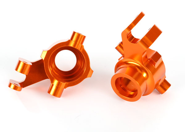 8937A Steering blocks, 6061-T6 aluminum (orange-anodized), left & right