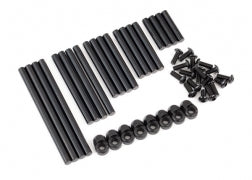 8940X Jeu de broches de suspension, complet (acier trempé), 4x64 mm (4), 4x22 mm (4), 4x38 mm (4), 4x33 mm (4), 4x47 mm (4)/ 3x8 mm BCS (14)/ 3x6 mm BCS (4)/ dispositifs de retenue ( 8) 