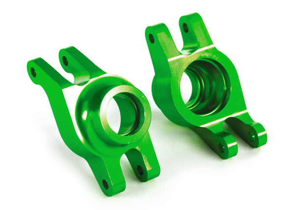 8952G Carriers, stub axle (green-anodized 6061-T6 aluminum) (rear) (2)