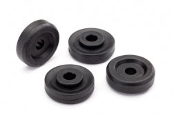 8957 Traxxas Wheel washers, black (4)