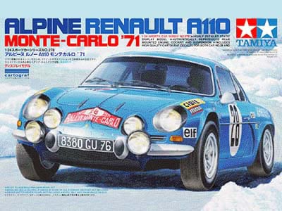 TAM24278 ALPINE A110 MONTE-CARLO '71 (1/24) **RÉÉDITION**