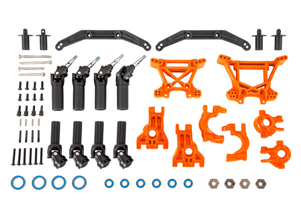 Kit de actualización de suspensión y línea motriz exterior Traxxas 9080t, naranja