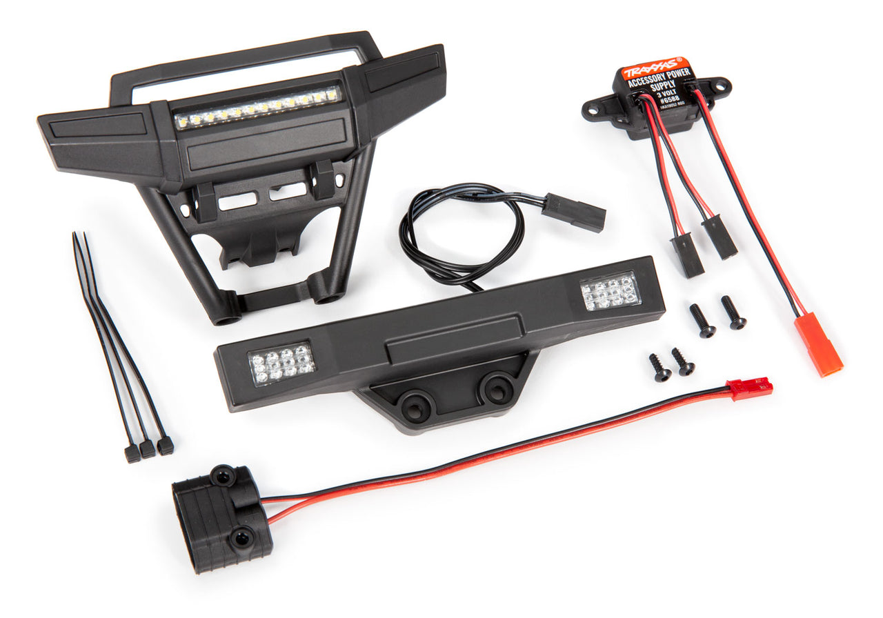 9095 Ensemble d'éclairage LED Traxxas Hoss complet avec alimentation