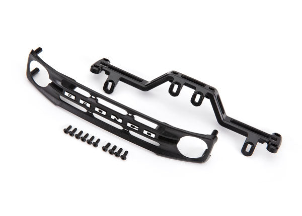 9220 Grille, Ford Bronco (2021)/ grille mount/ 2.6x8 BCS (8)/ 3x8 BCS (4)/ 1.6x7 BCS (self-tapping) (4) (fits #9211 body)