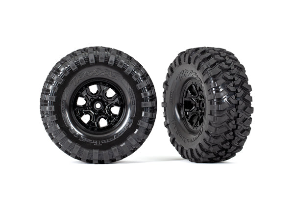 9272  Tires and wheels, assembled, glued (TRX-4® 2021 Bronco 1.9" wheels, Canyon Trail 4.6x1.9" tires) (2)