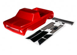 Carrosserie Traxxas 9411R, Chevrolet C10 (rouge) (comprend l'aile et les décalcomanies)