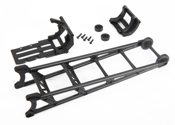 9460 Wheelie bar, black (assembled)/ wheelie bar mount