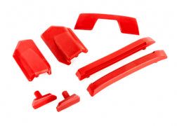 9510R Body reinforcement set, red/ skid pads (roof) (fits #9511 body)