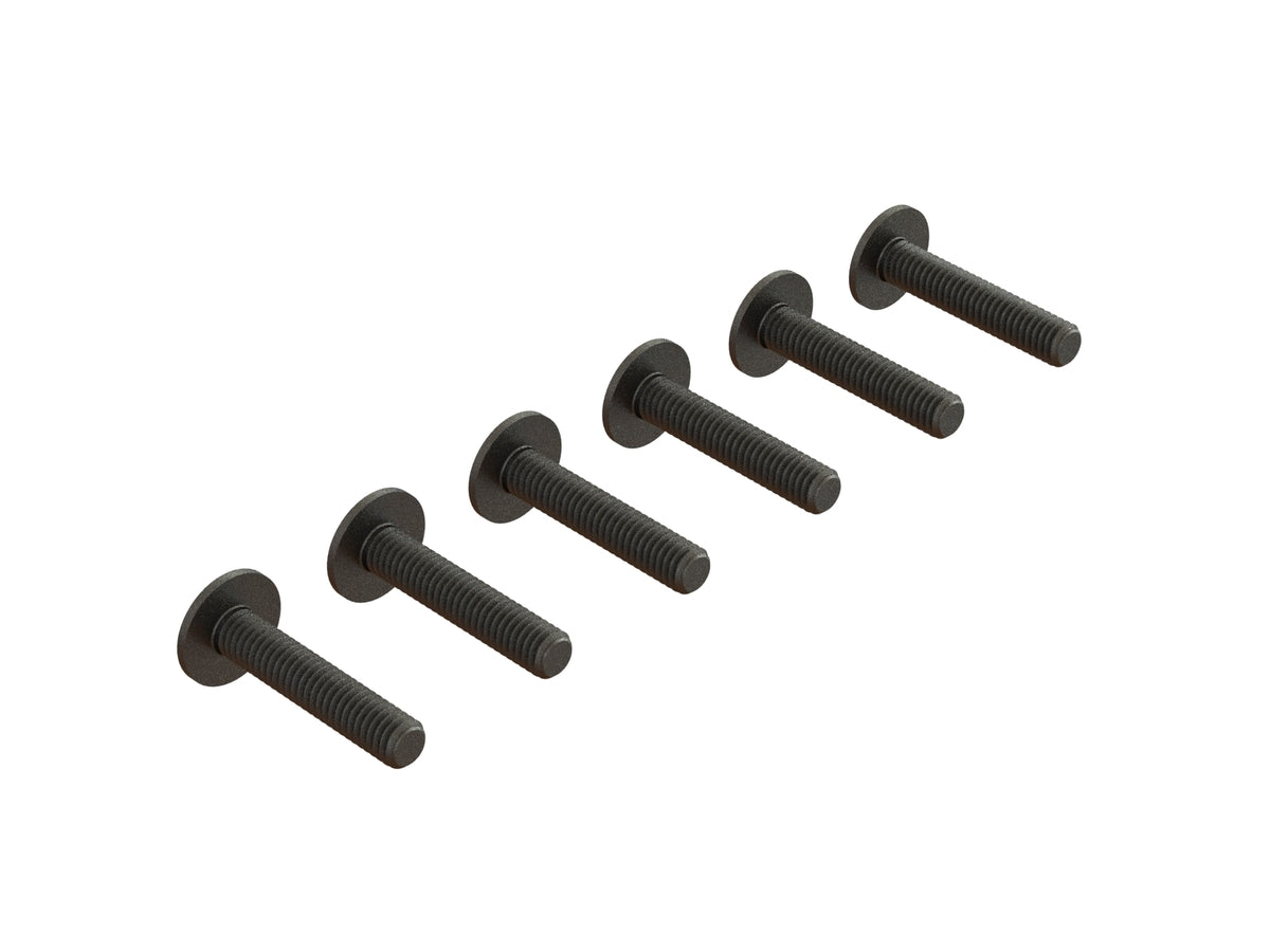 ARA727420 VIS À TÊTE BOUTON À BRIDE M4x20mm (6pcs)