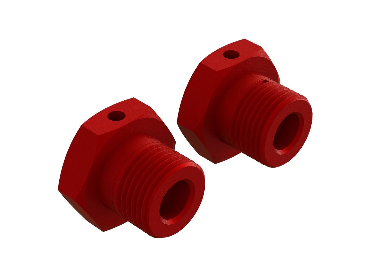 AR310904 ALUMINUM WHEEL HEX 17mm (RED) (2pcs) - ARA310904