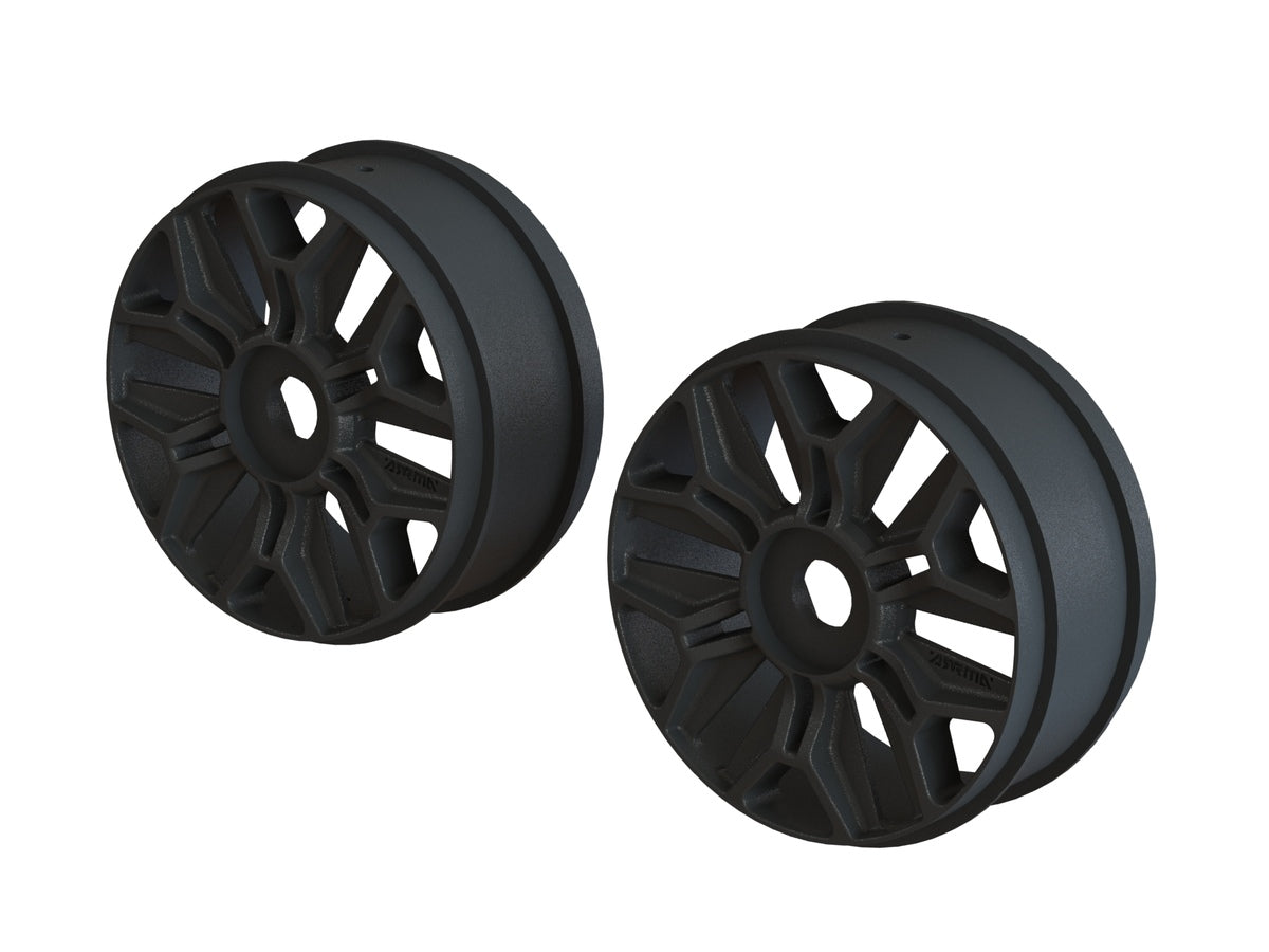 AR510120 1/8 ROUE BUGGY (NOIR/2pcs)