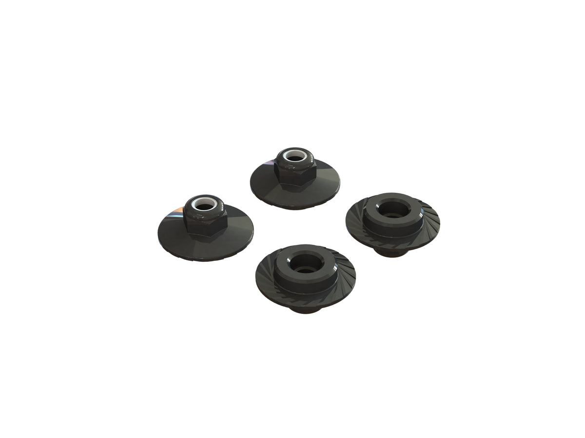 AR708007 FLANGED LOCK NUT M5X8mm (4PCS) ( ARAC9698 )