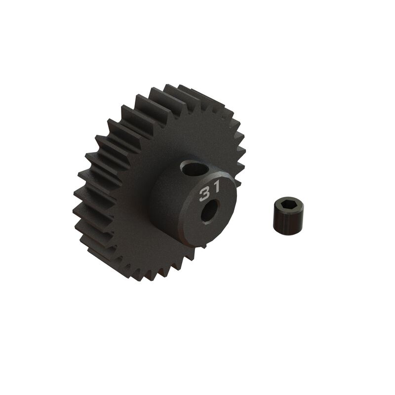 ARA311093 31T 0.8Mod 1/8" Bore CNC Steel Pinion Gear