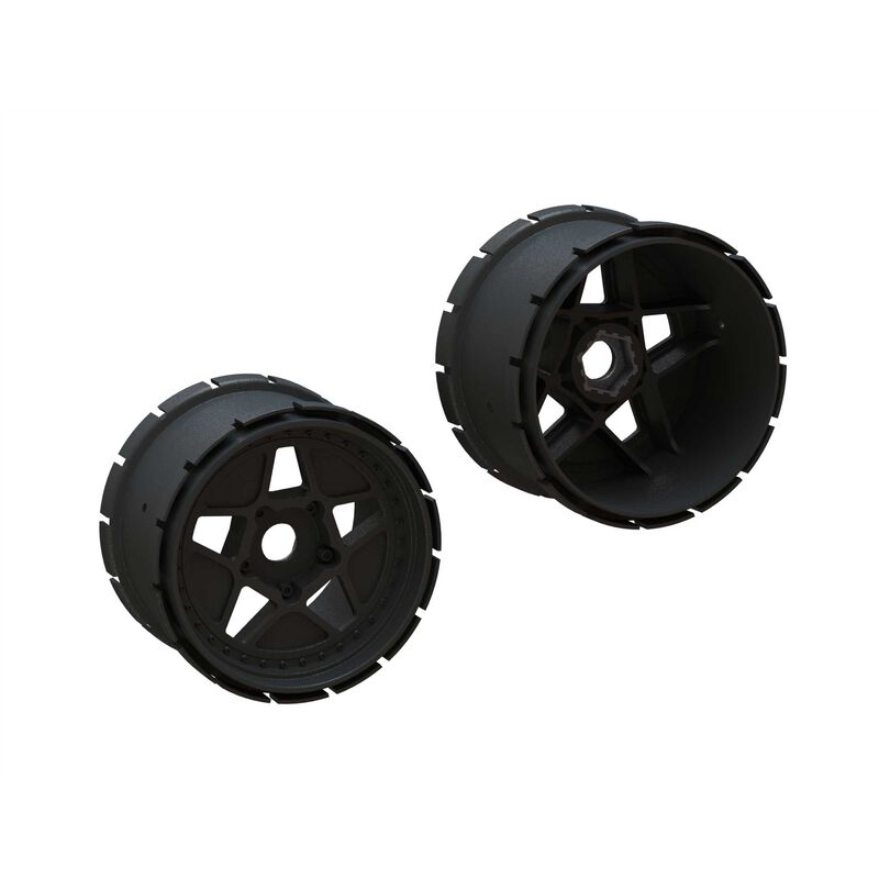 Roues ARA510123 MT, 4,9 pouces, hexagonales de 24 mm (2)