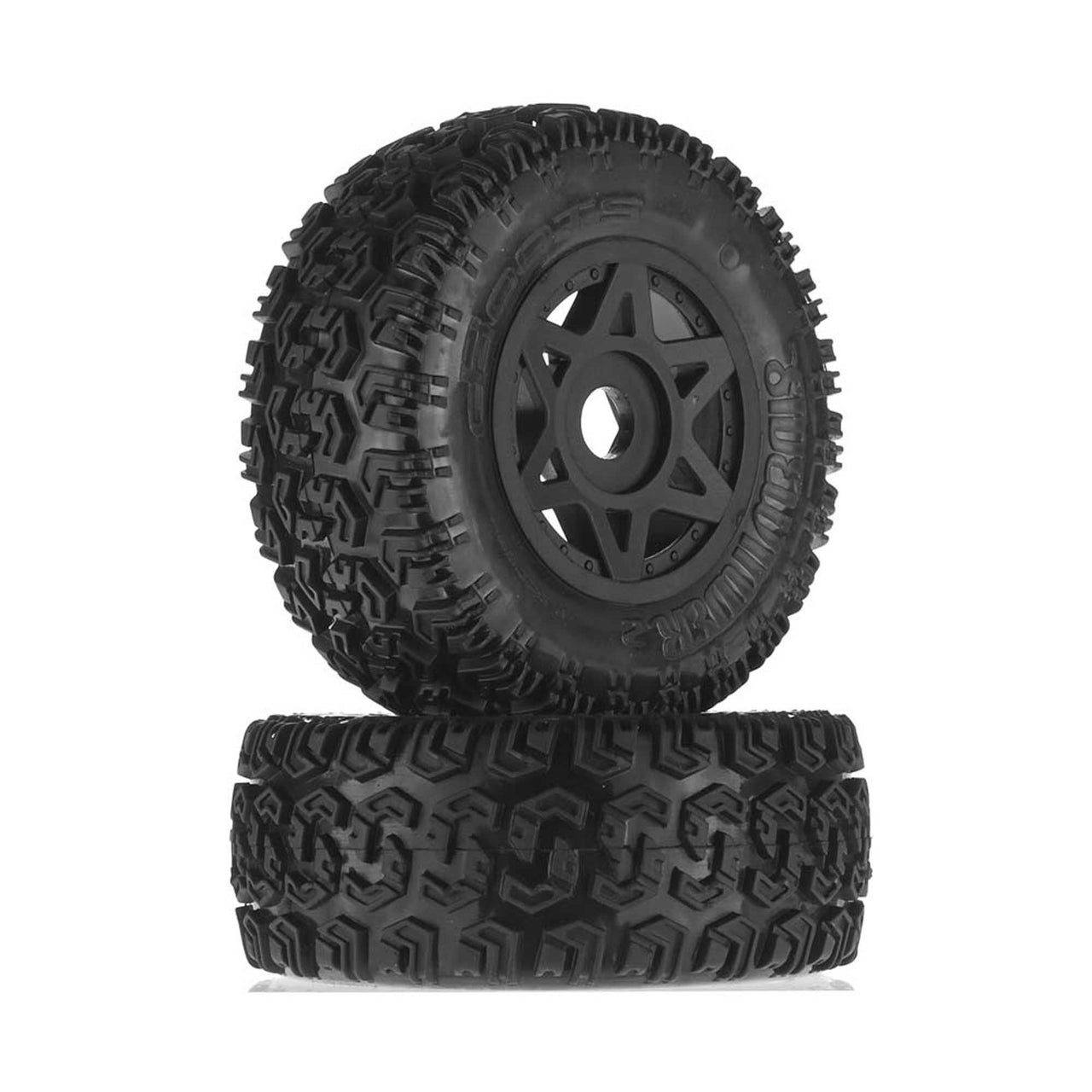 ARAC9422 1/10 dBoots Sidewinder 2 Delantero/Trasero 2.2/3.0 Neumáticos premontados, 17 mm Hex, Negro (2): 6S ARAC9422 