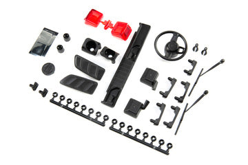 AXI230022 Exterior Body Detail Parts Jeep JLU: SCX10III