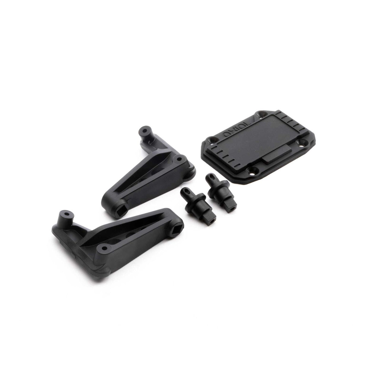 AXI250008 SCX6: Juego de soportes para carrocería Jeep JLU, trasero 